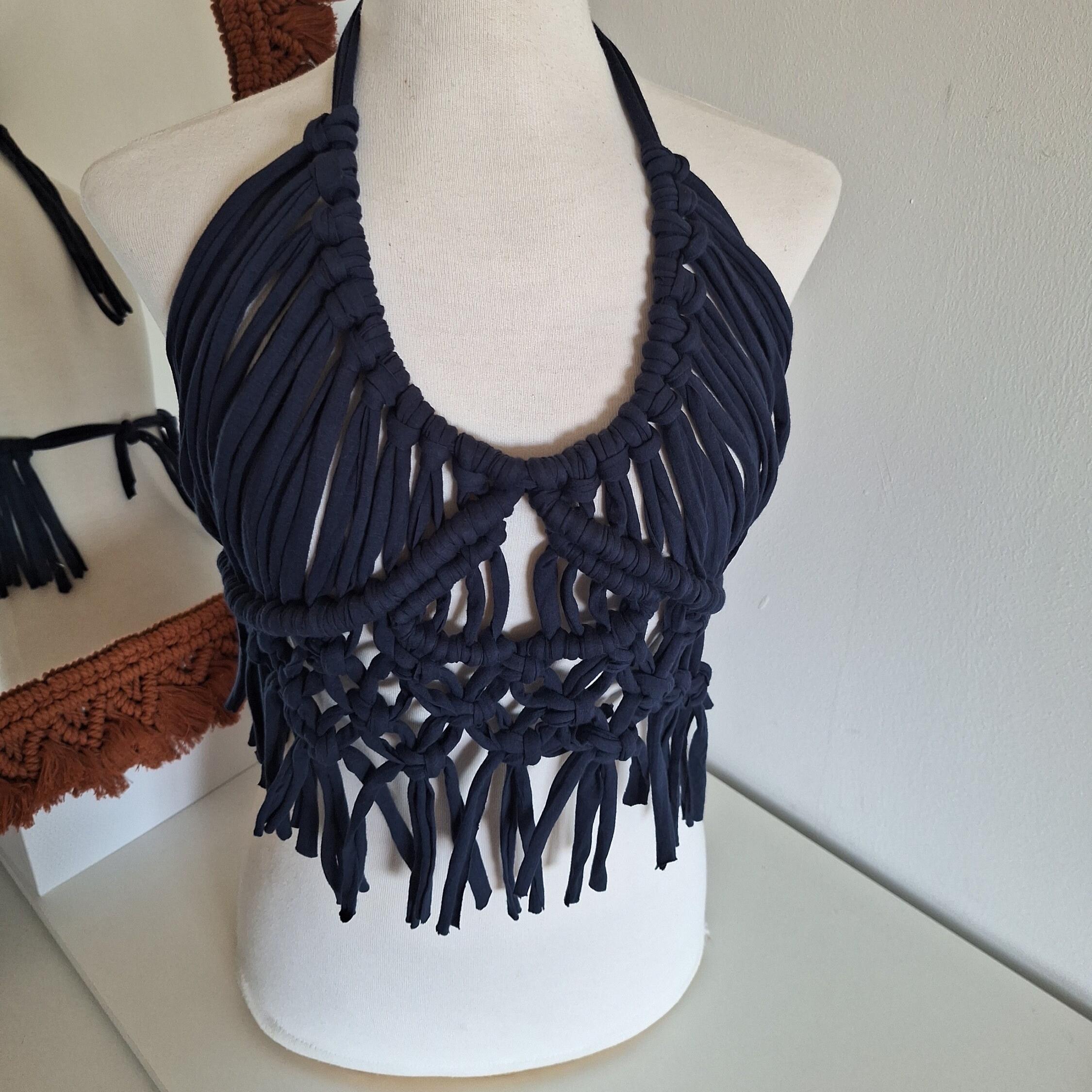 Halter con flecos