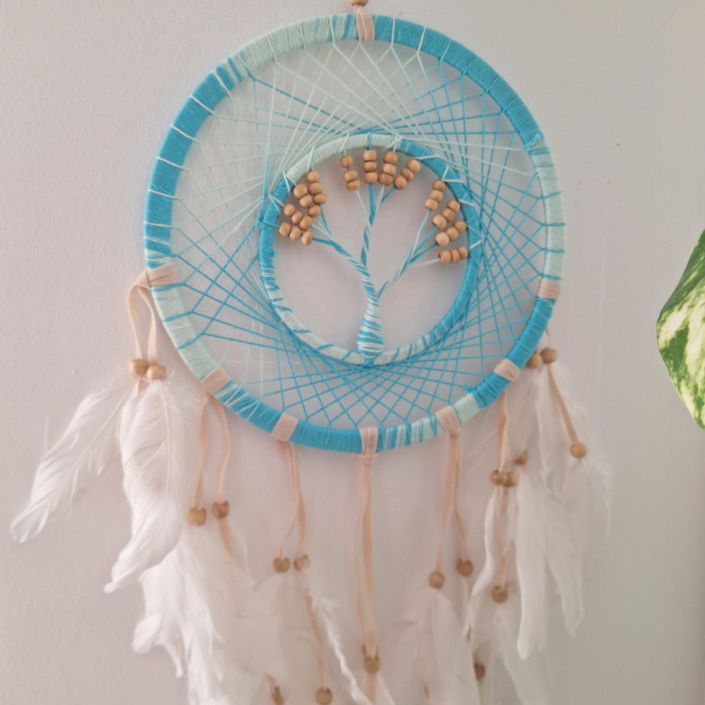 Atrapasueños con plumas