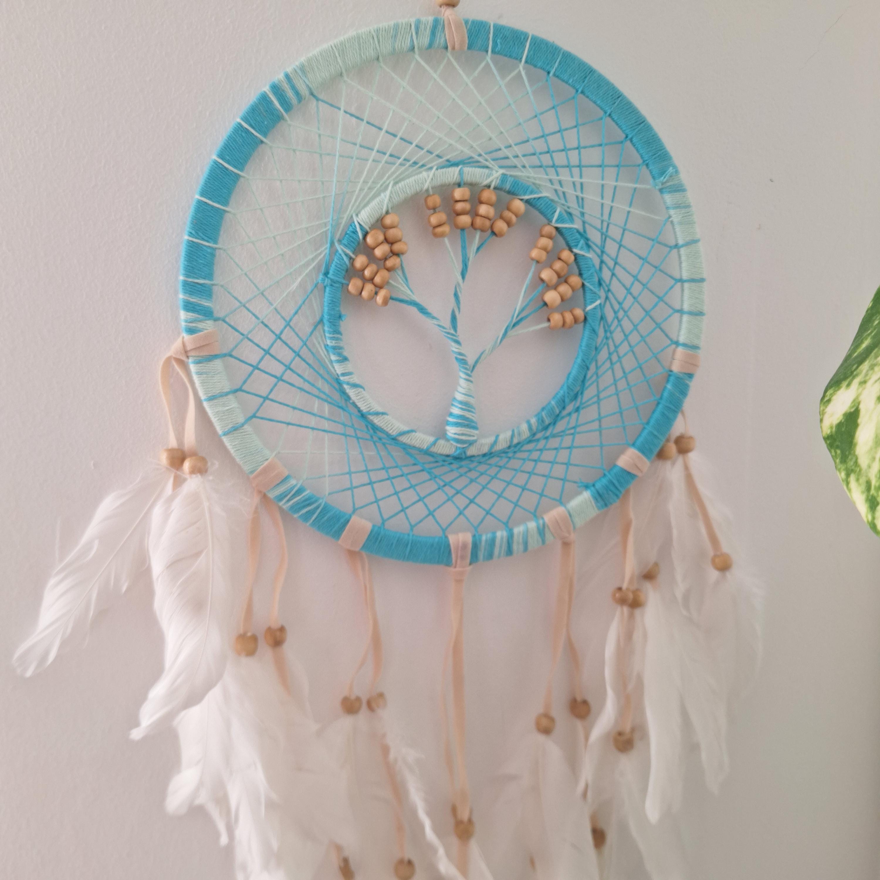 Atrapasueños con plumas