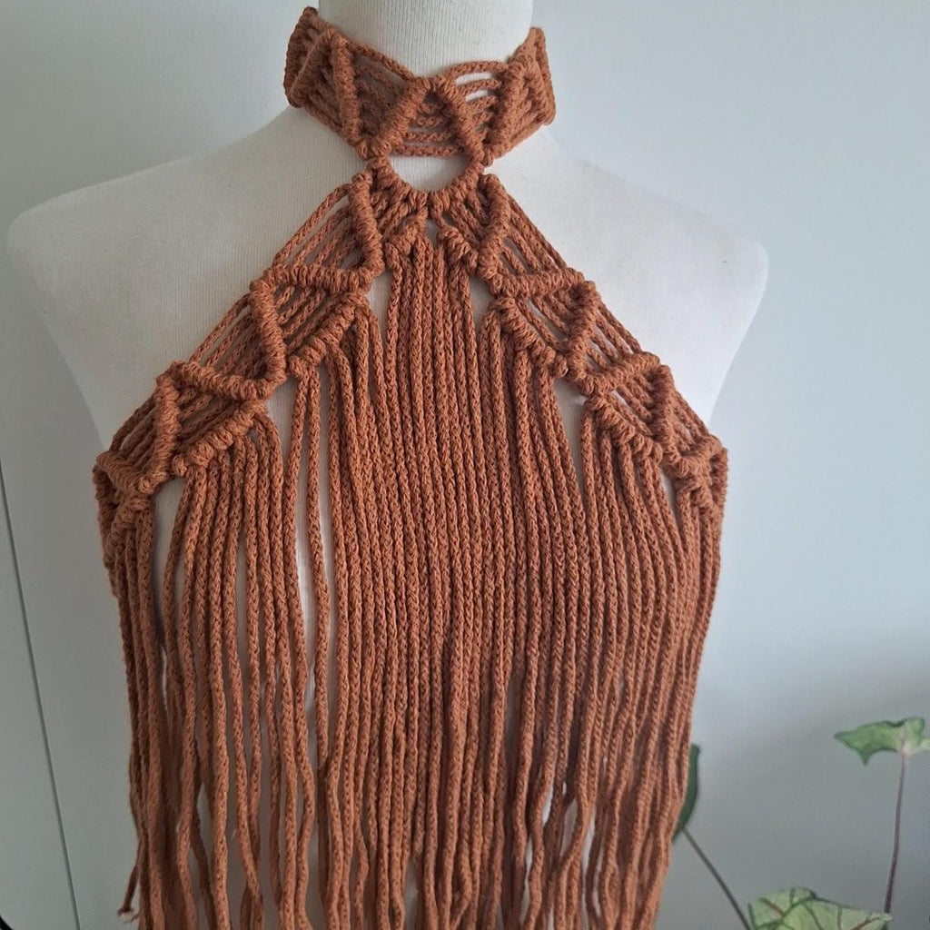 Halter con flecos