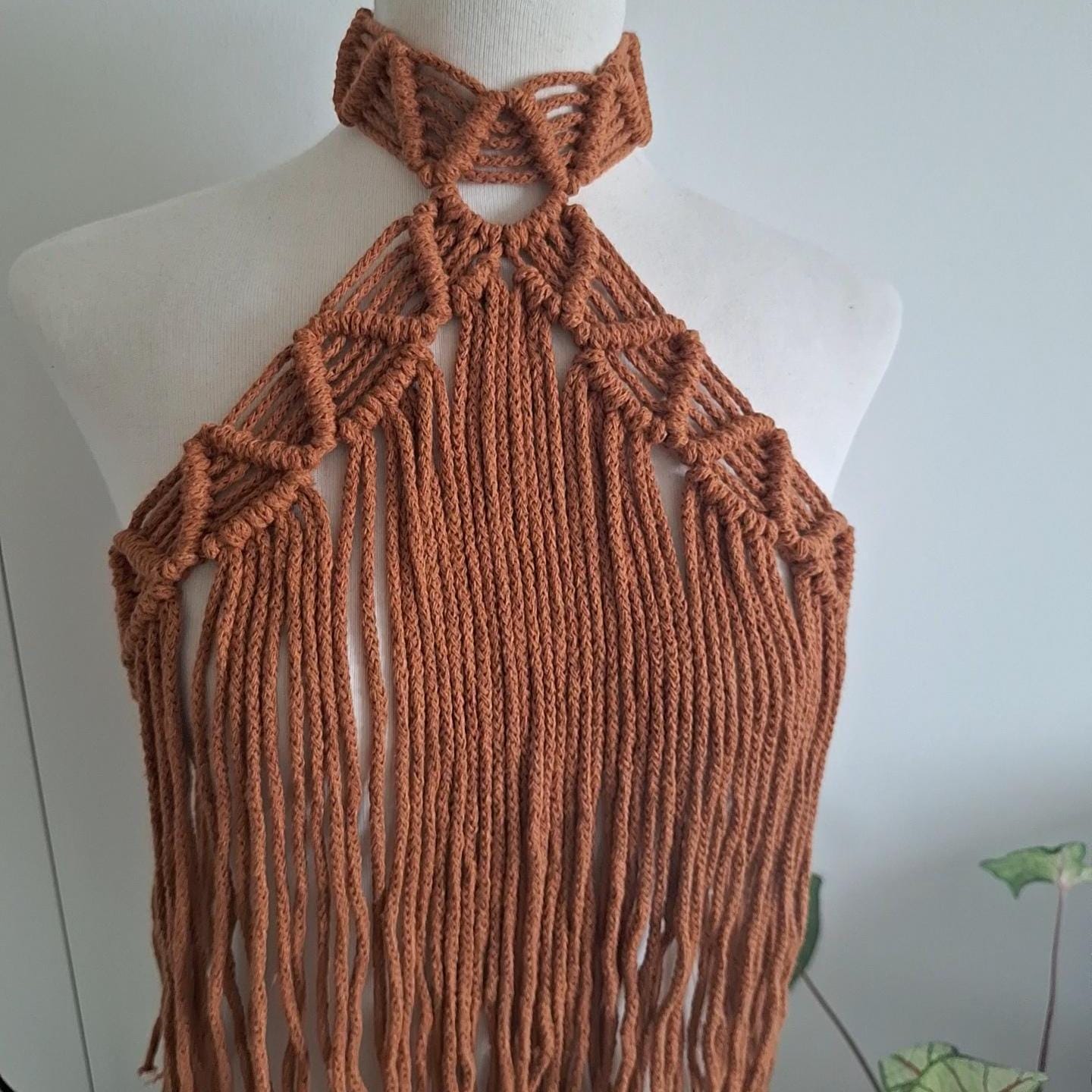 Halter con flecos