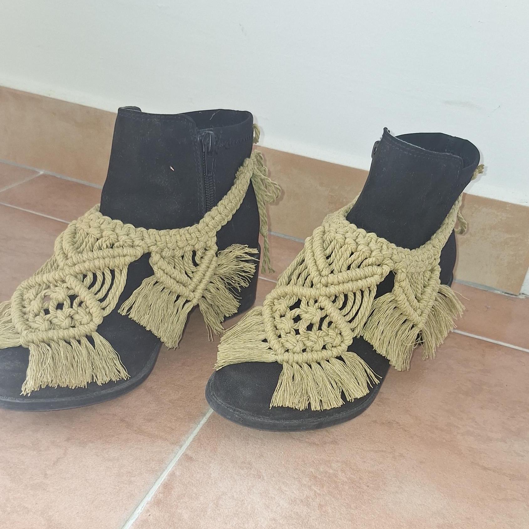 Accesorio de Macramé para Botas