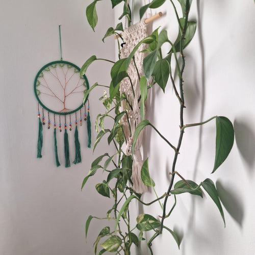 Atrapasueños Árbol de la Vida en Cobre
