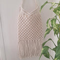 Bolso de Macramé con Flecos Boho