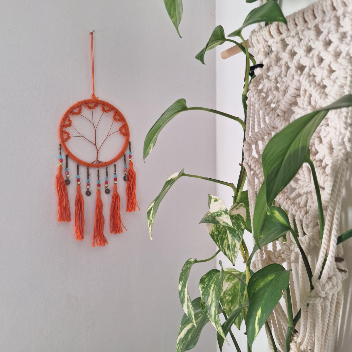 Atrapasueños Árbol de la Vida de Macramé