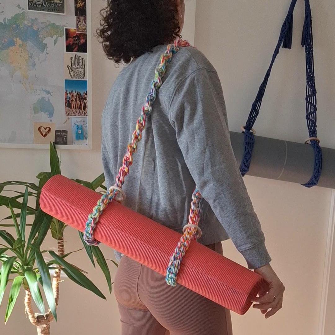Correa de Macramé para Esterilla de Yoga