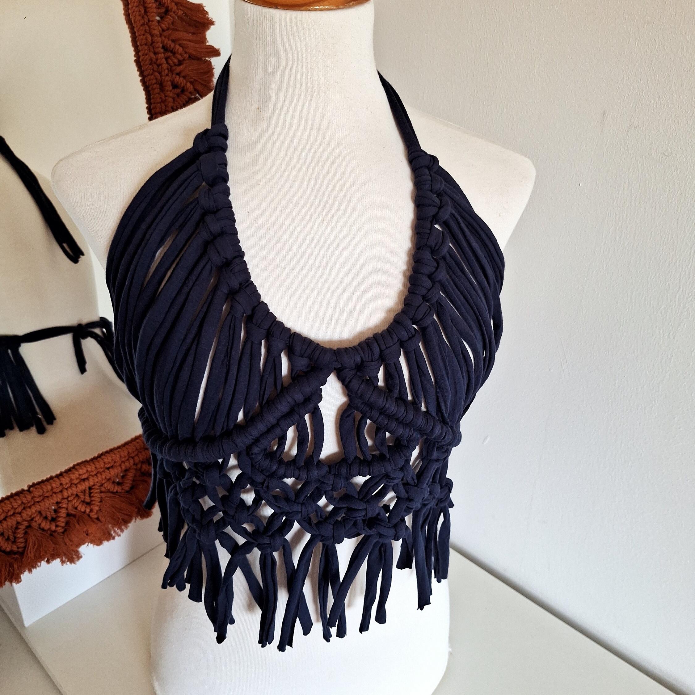 Halter con flecos