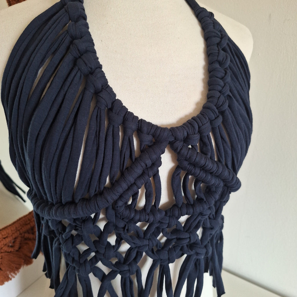 Halter con flecos