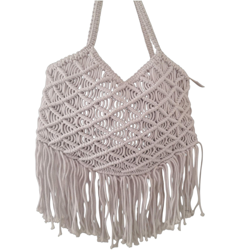 Bolso XL de Macramé con Flecos