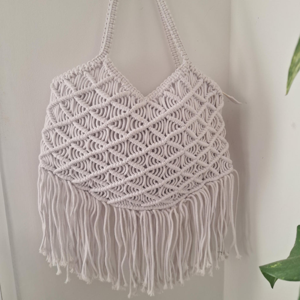 Bolso XL de Macramé con Flecos
