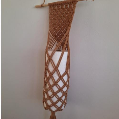 Portarrollos de Macramé para Cocina o Baño