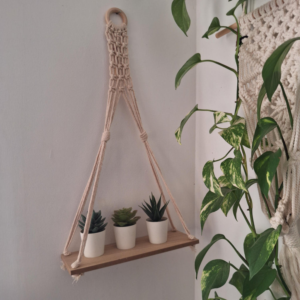 Soporte de Maceta de Macramé Boho