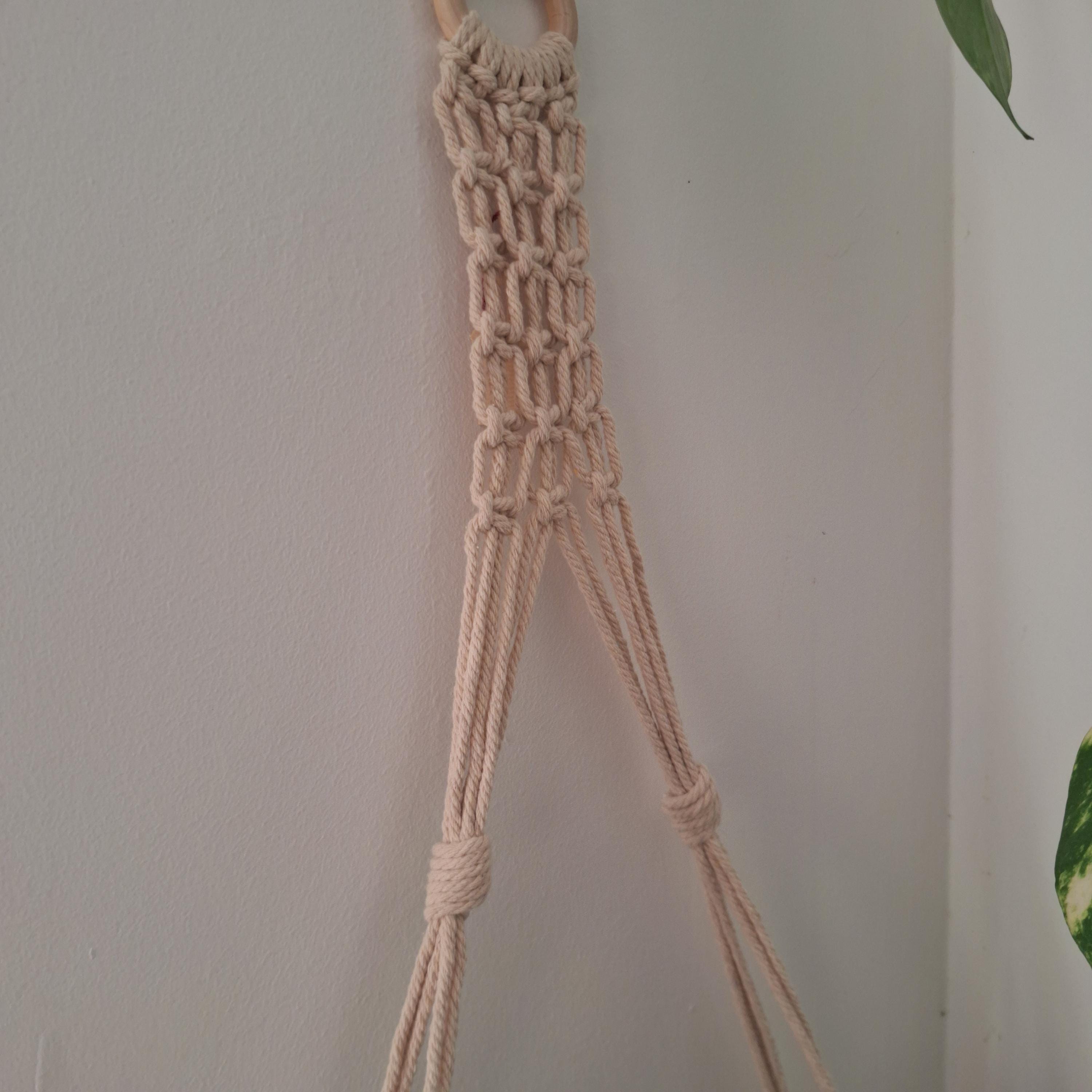 Soporte de Maceta de Macramé Boho