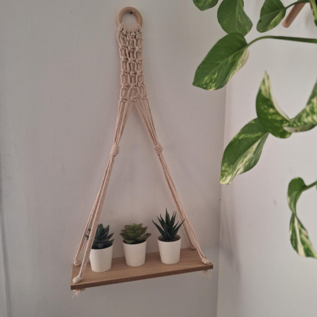 Soporte de Maceta de Macramé Boho
